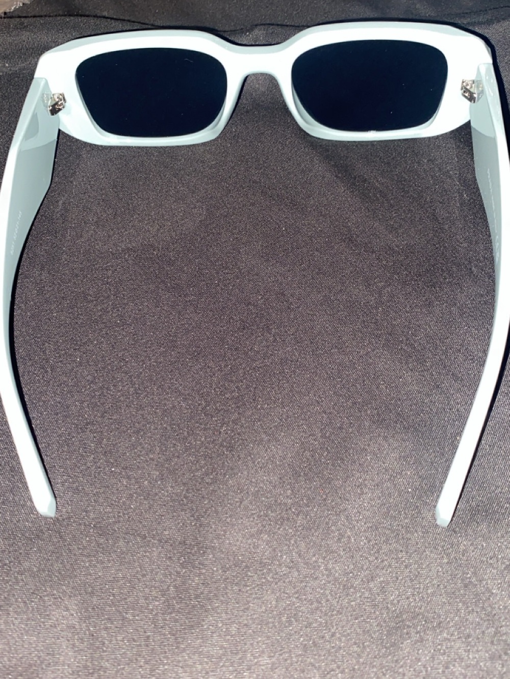 PRADA Powder Blue Rectangular Sunglasses for Men - Picture 7 of 7